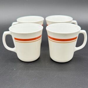 Corningware Mugs Cinnamon Pattern D Handle Set of 4